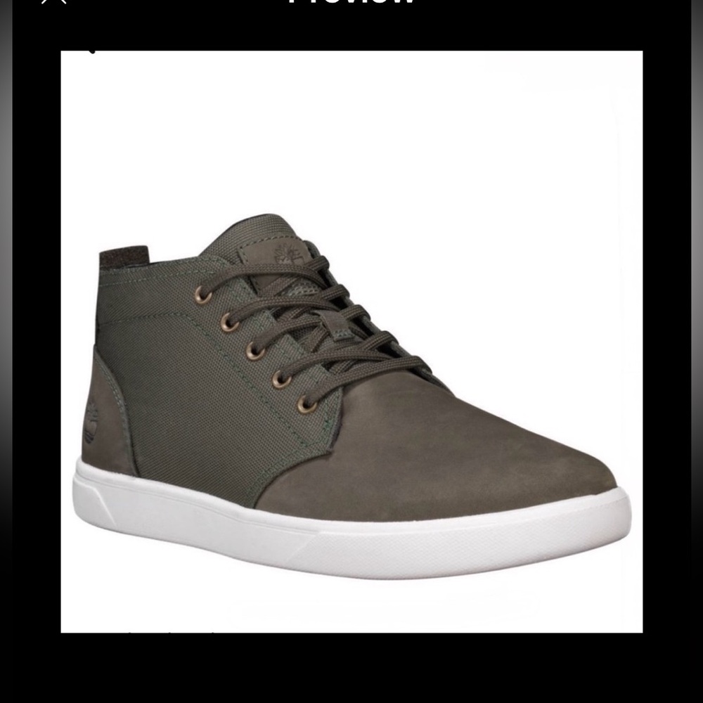 Timberland Groveton Chukka Boots Nubuck Canvas High Top Lace Up Sneaker Shoes